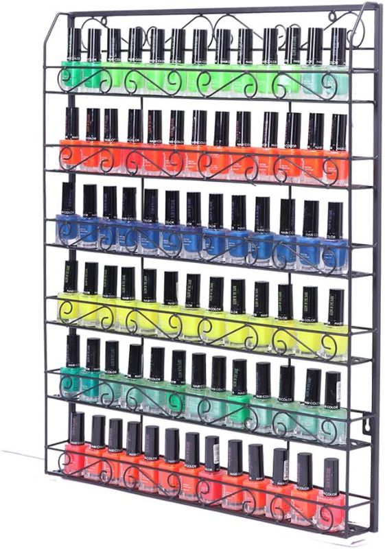 Photo 1 of *STOCK PHOTO IS JUST A REFERENCE** 6 Tier Nail Polish Rack Black Metal 