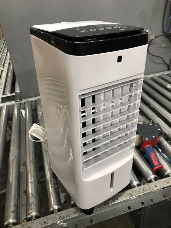 Photo 2 of 24" Evaporative Air Cooler & Mini Portable Air Conditioner, Personal AC Cooling Fan for Room Office Camping, Mini Portable Air Conditioner Ice Cubes