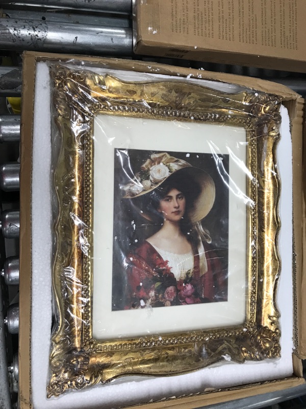 Photo 1 of 11x14 Picture Frame Photo Frames 8x10 with Mat in Bronze, Vintage Looking Wall Mounting Poster Frames 11x14 Bronze