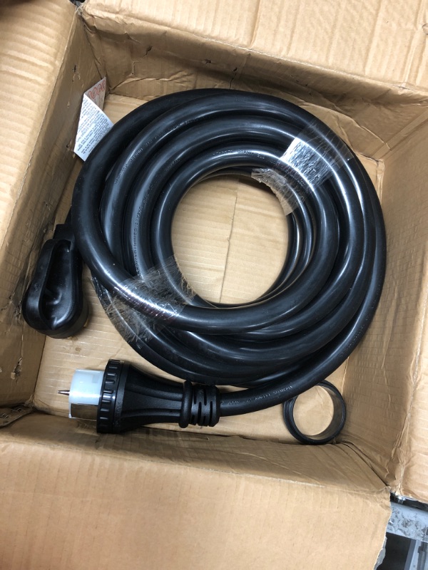 Photo 2 of HZXVOGEN 50 Amp Generator Power Cord 30FT STW 6/3 + 8/1 AWG Heavy Duty RV Power Adapter Cable Connection N14-50P & SS2-50R CS6364 Twist Lock Connectors