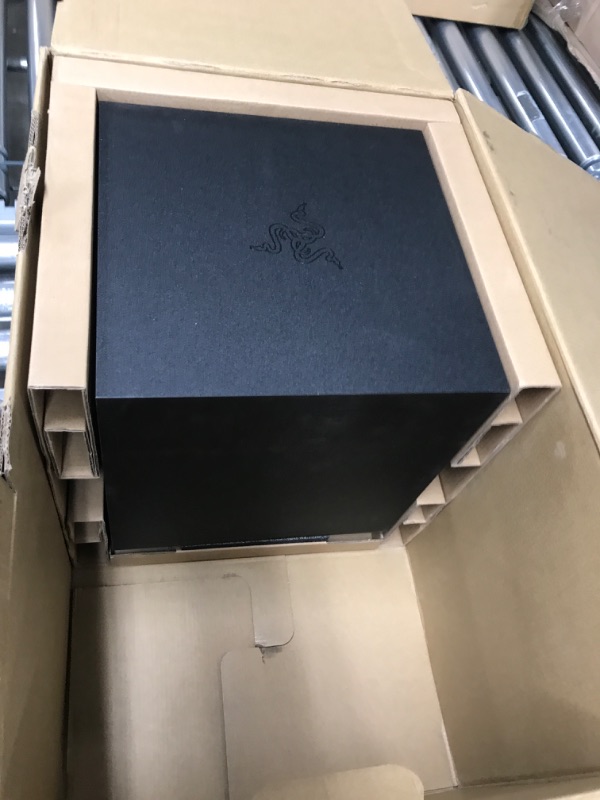 Photo 3 of Razer Nommo V2 Pro - 2.1 PC Gaming Speakers Wireless Subwoofer: THX Spatial Audio - Projection Chroma RGB - Full-Range Drivers - Wireless Down-Firing Subwoofer - Wireless Control Pod