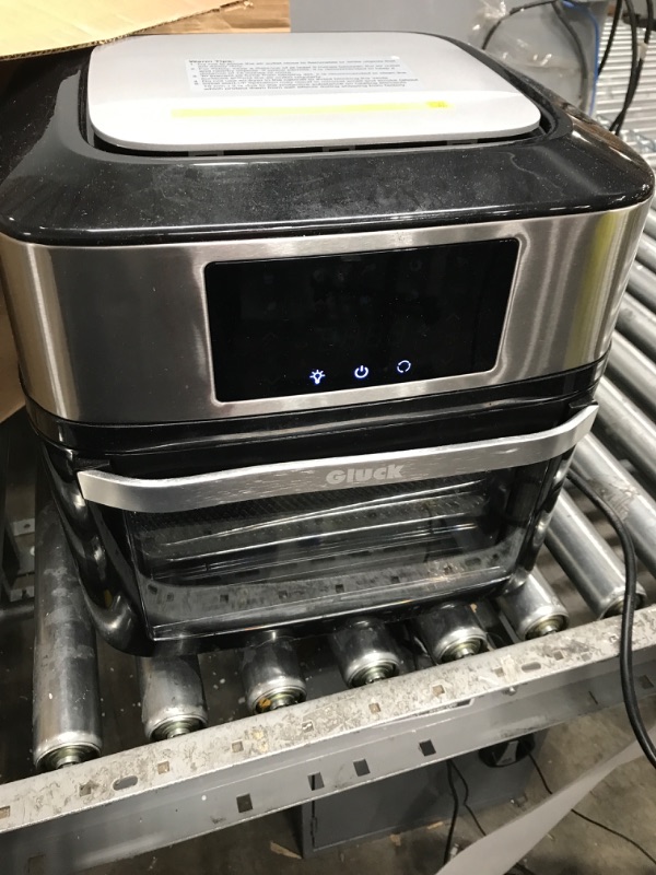 Photo 1 of GLUCK Air Fryer Oven,10-in-1 20 QT Airfryer Oven with Visible Cooking Window, Large Air Fryer Toaster Oven Combo with Recipes & 13 Accessories, ETL Certification (Dark Black)
