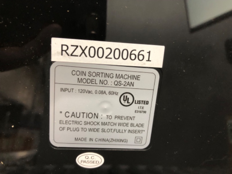Photo 3 of Royal Sovereign Electric Coin Sorter, Patented Anti-Jam Technology, 1 Row of Coin Counting (QS-2AN)