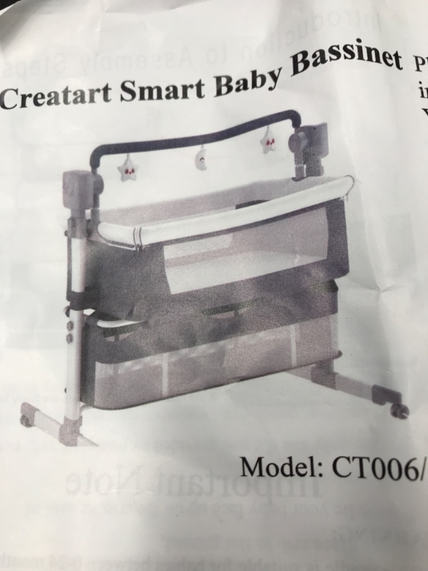 Photo 1 of  smart baby bassinet  2 in 1 electrical bassinet and bed side crib