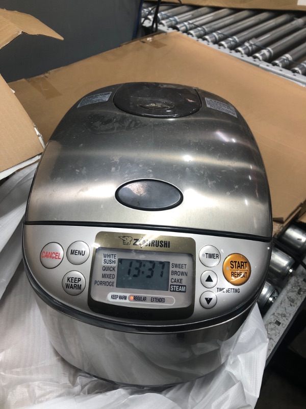 Photo 2 of * VERY USED * Zojirushi Micom Rice Cooker & Warmer, NS-TSC18-10 cups / 1.8 liters