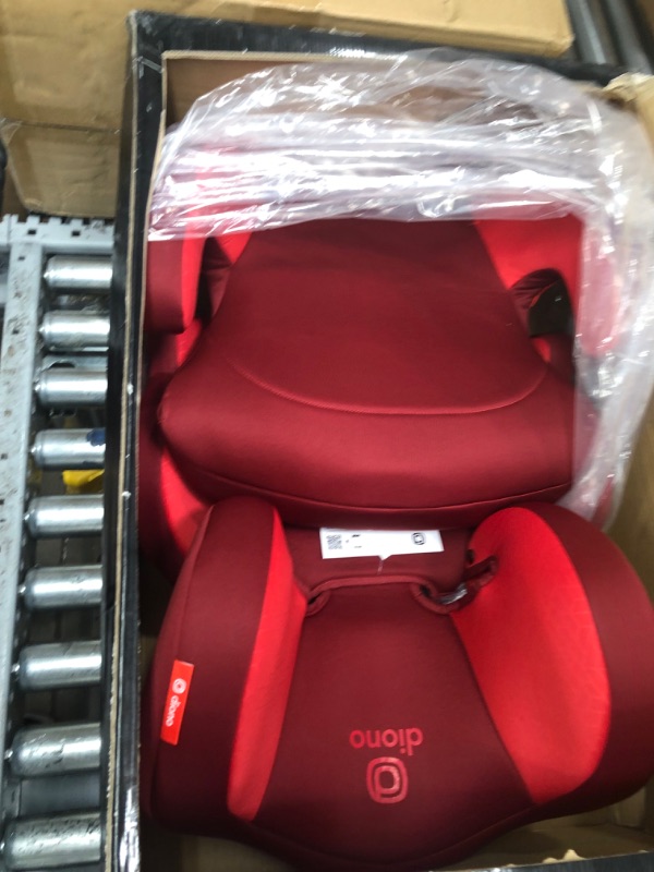 Photo 3 of Diono Everett NXT High Back Booster Car Seat with Rigid Latch, Lightweight Slim Fit Design, 8 Years 1 Booster Seat, Red NEW! Everett NXT Red