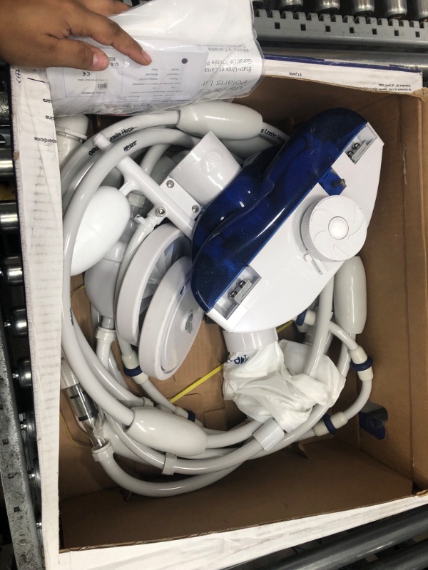 Photo 1 of ****DAMAGED*** Polaris Vac-Sweep 280 Pressure-Side In-ground Pool Cleaner, Double Venturi Jet Powered, 31ft of Hose with an All Purpose Debris Bag 280 Model Cleaner