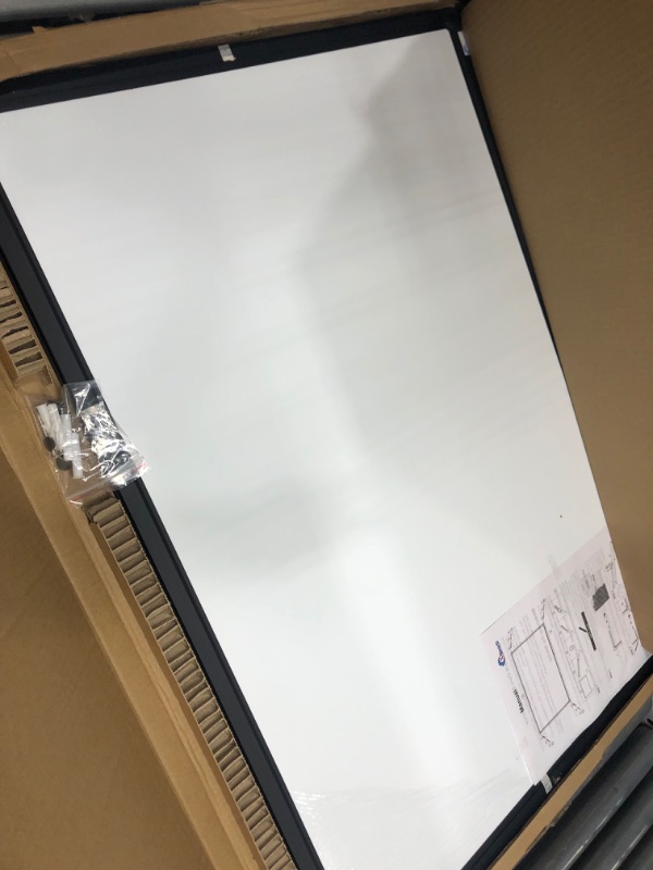 Photo 2 of XBoard Magnetic Whiteboard 36 x 24, White Board/Dry Erase Board with Detachable Marker Tray, Black Aluminium Frame