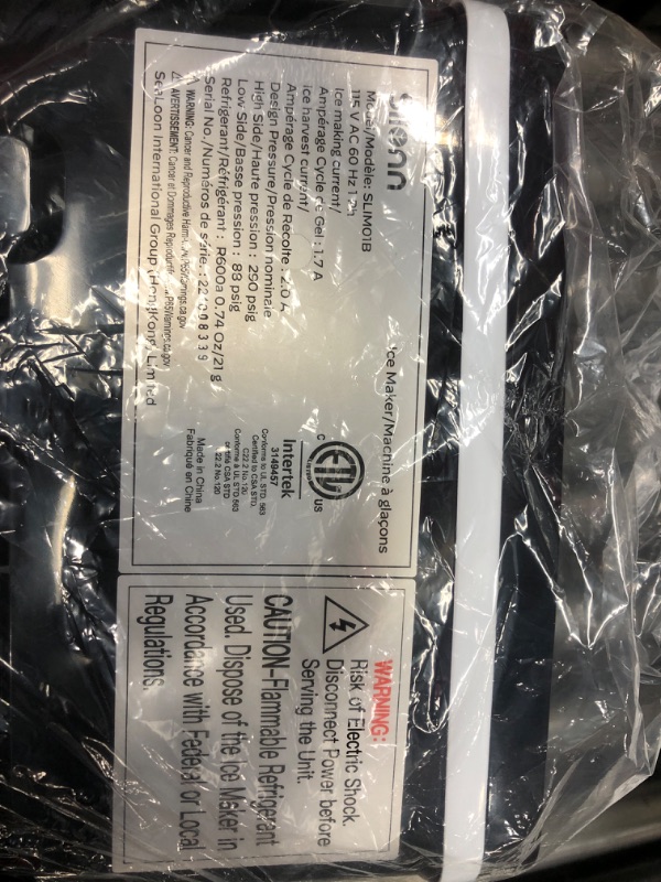 Photo 1 of **SEE NOTES**
Silonn Ice Maker Countertop, 9 Cubes Ready in 6 Mins, 26lbs in 24Hrs, Self-Cleaning Ice Machine with Ice Scoop and Basket, 2 Sizes