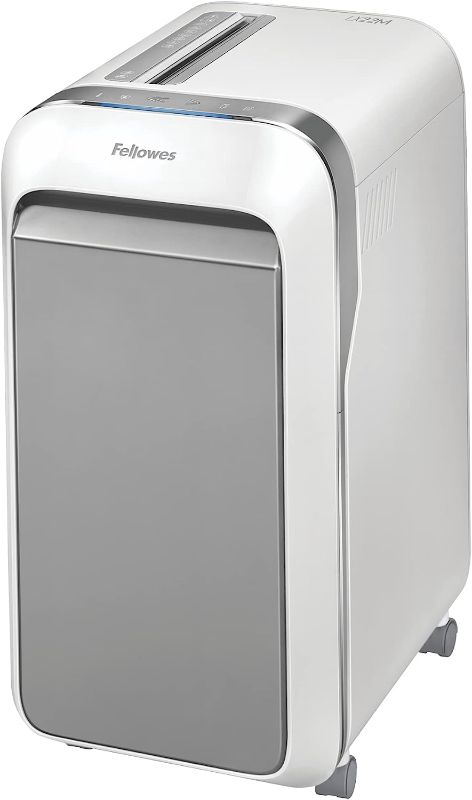 Photo 1 of Fellowes ?Powershred LX22M 20-Sheet 100% Jam-Proof Micro Cut Paper Shredder for Office and Home, White 5263201
