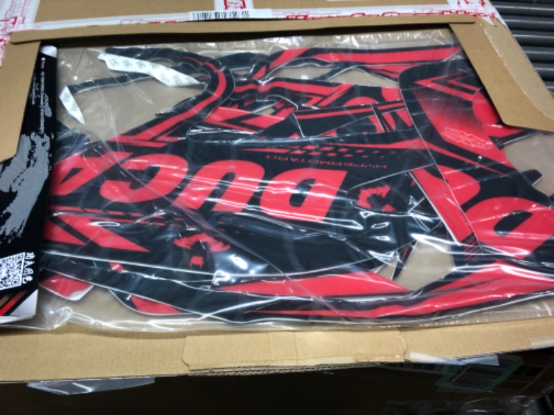 Photo 1 of Kungfu Graphics Decal Kit for DUCATI Hypermotard Hyperstrada 939 2016 2017 2018, Black Red, DCTHYMS1318001-A-KO DUCATI 939 2016-2018 Dcthyms1318001-a-ko