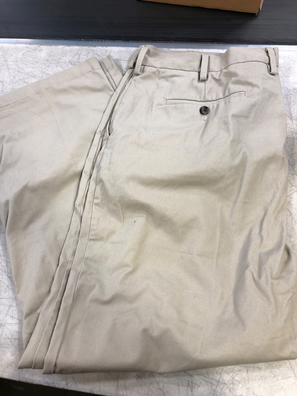 Photo 2 of Amazon Essentials Men's Classic-Fit Wrinkle-Resistant Flat-Front Chino Pant (Available in Big & Tall) 42W x 30L Khaki Brown