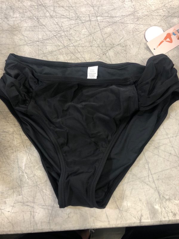 Photo 1 of ALove Women Swim Bikini Bottoms Full Coverage Bathing Suit Bottoms Ruched Swimsuit Briefs 
SIZE- LARGE