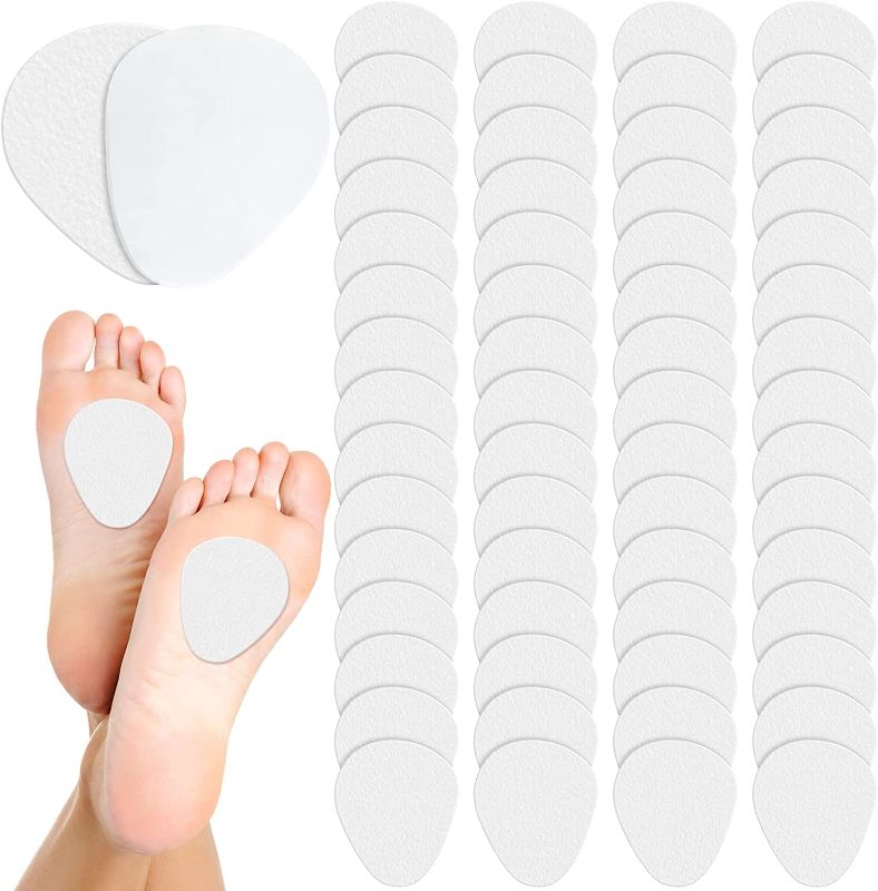 Photo 1 of 60 Pack Metatarsal Foot Pads 0.25 Inch Thick Ball of Foot Cushions Adhesive Metatarsal Pads Soft Metatarsal Felt Pads for Women and Men Forefoot Support Pain Relief