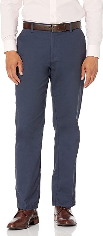 Photo 1 of Amazon Essentials Men's Classic-Fit Wrinkle-Resistant Flat-Front Chino Pant 36W x 30l