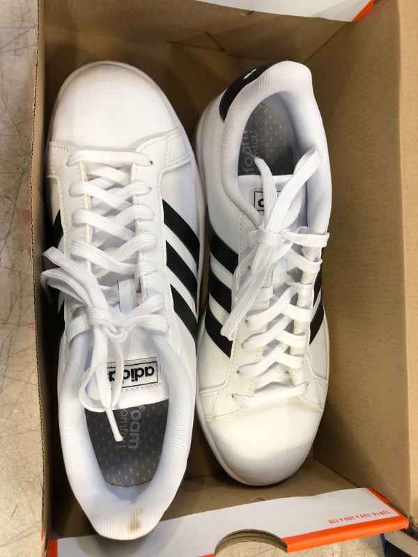 Photo 1 of ADDIDAS SHOES- BLACK /WHITE
SIZE-9