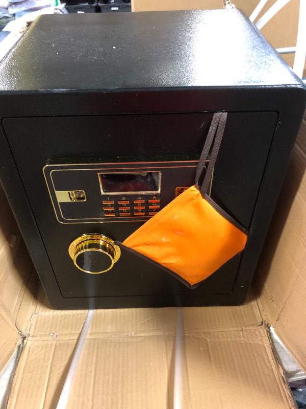 Photo 2 of 2.2 Cubic Upgrade Safe Box Fireproof Waterproof, Security Home Safe Box with Digital Combination, Electronic Keypad & Keys Interior Lock Box, Fireproof Safe for Side Arm Cash and Important Papers