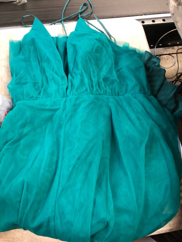 Photo 2 of XXTAXN Women's Elegant Sexy Sleeveless Deep V Neck Prom Party Beach Midi Dress Green
SIZE- LARGE