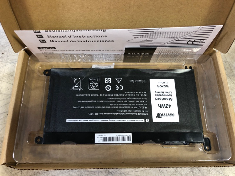 Photo 2 of NATNO WDX0R Laptop Battery for Dell Inspiron 13-5000 13-7000 15-5000 15-7000 17-5000 Series 7378 7368 5368 5378 5379 7560 7569 7570 7579 5565 5567 5568 5578 5767 5765 [42Wh 11.4V 4Cell]