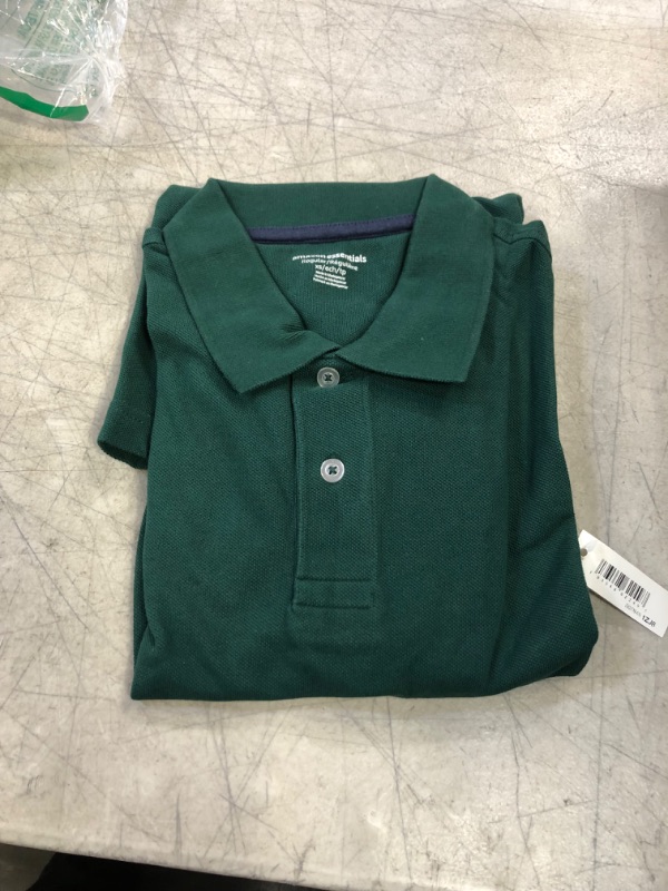 Photo 2 of Amazon Essentials Men's Regular-Fit Cotton Pique Polo Shirt (Available in Big & Tall) X-Small Dark Green