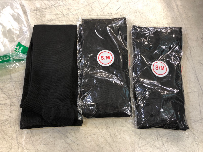 Photo 1 of 3 PACK SOCKS - BLACK - LONG - COMPRESSION
SIZE- S/M