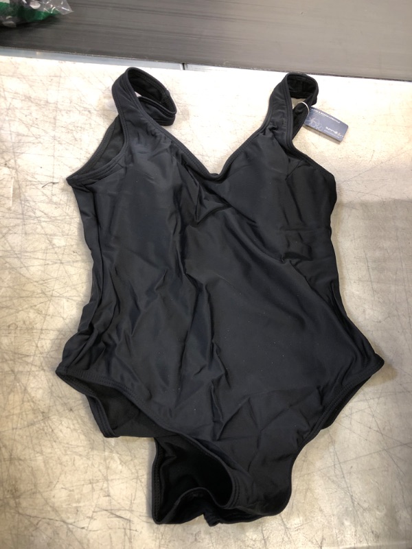 Photo 1 of BATHING SUIT - ONE PIECE- BLACK 
SIZE- M