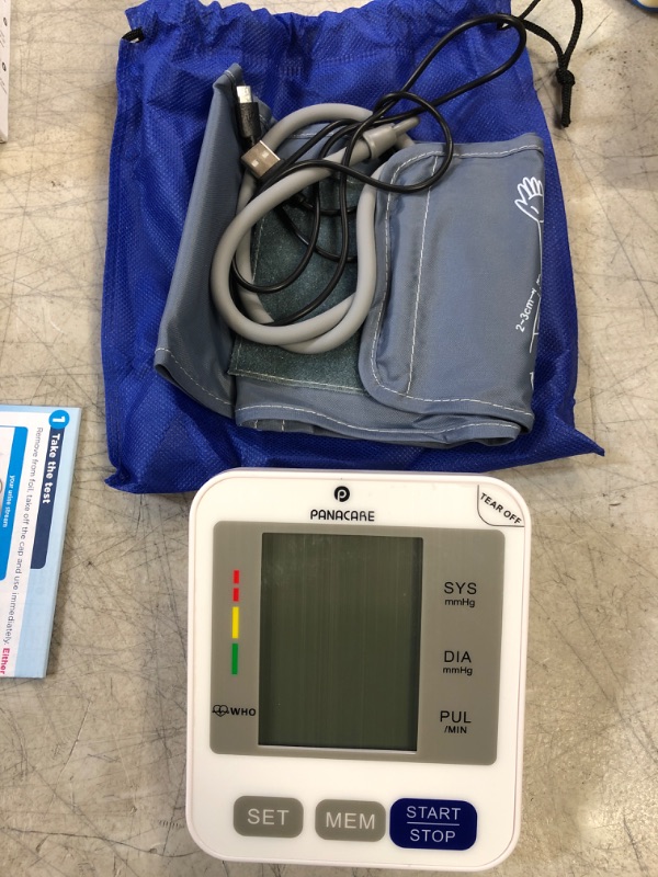 Photo 1 of Blood Pressure Machine for Upper Arm 3.4'' Tri-Color Backlight Screen PANACARE Automatic Electronic Blood Pressure Meter Monitor, BP Monitor Machine, Audio Reading, 8.7-16.5” XL Cuff for Home Use