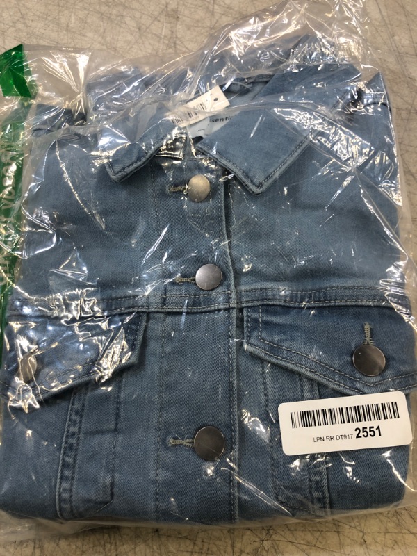 Photo 2 of Amazon Essentials Women's Jean Jacket (Available in Plus Size) Medium Light Wash