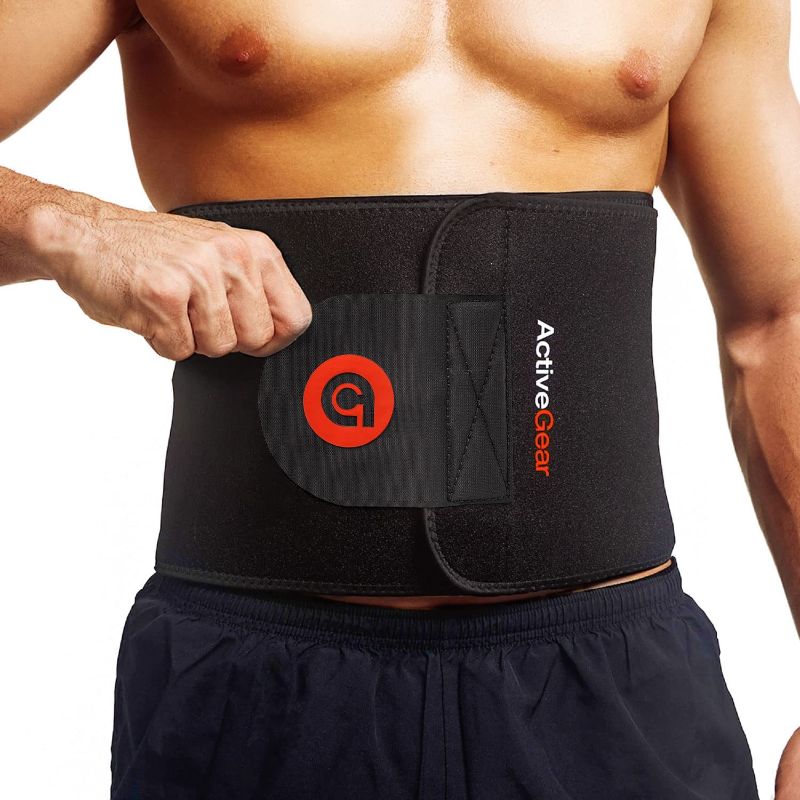 Photo 1 of  Waist Trimmer Belt Slim Body Sweat Wrap for Stomach and Back Lumbar Support
