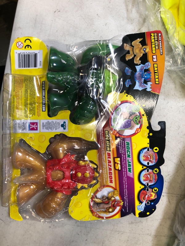 Photo 2 of Heroes of Goo Jit Zu Water Blast Versus Pack - 2 Action Figure Pack Including Exclusive Golden Figure, Blazagon Vs Rockjaw