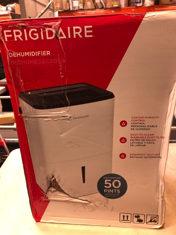 Photo 3 of Frigidaire 50 Pint Dehumidifier, White
