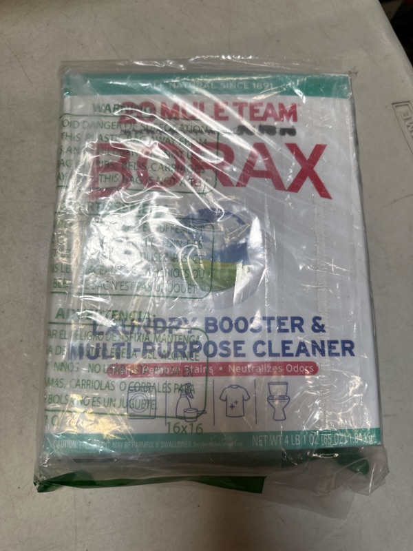 Photo 2 of Borax 20 Mule Team Detergent Booster, 65 Oz. Unscented 65 Ounce (Pack of 1)