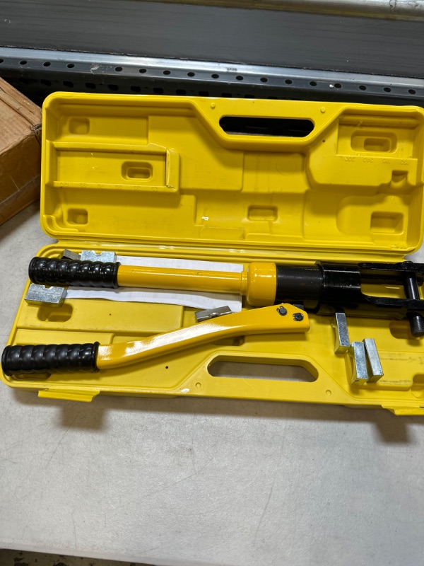 Photo 2 of 16 Ton Hydraulic Wire Crimper Crimping Tool 11 Dies Battery Cable Lug Terminal