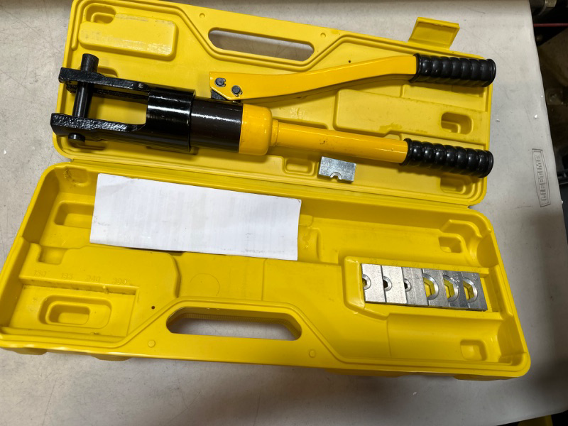 Photo 1 of 16 Ton Hydraulic Wire Crimper Crimping Tool 11 Dies Battery Cable Lug Terminal