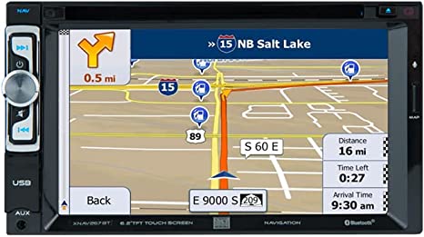 Photo 1 of Dual Electronics XNAV267BT 6.2-inch LED Backlit Double DIN Car Stereo with Built-in Navigation | Built-n Bluetooth | Direct USB Control iPhone® Devices | CD & DVD Player---factory sealed