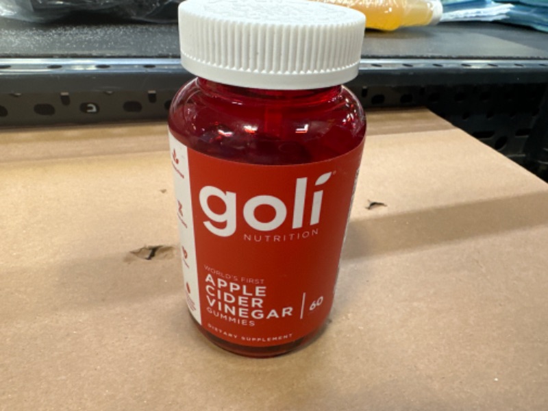 Photo 1 of Goli Apple Cider Vinegar Gummy Vitamins - 60 Count - Vitamins B9 & B12, Gelatin-Free, Gluten-Free, Vegan & Non-GMO----exp date 08-2024