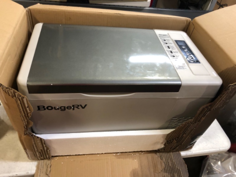 Photo 2 of BougeRV 12 Volt Refrigerator 12V Car Fridge 23 Quart Portable Freezer Compressor Cooler 12/24V DC 110~240 Volt AC for Truck Van RV Camper SUV Boat Travel Camping Road Trips Tailgating -7?~50?