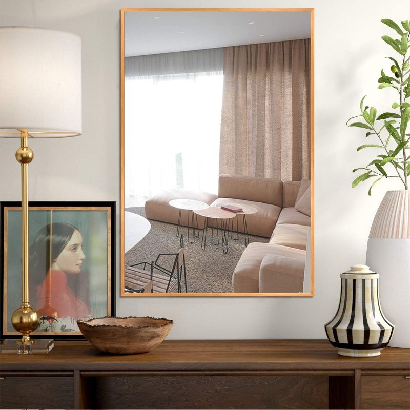 Photo 1 of  Wall Mounted Mirror, Gold
