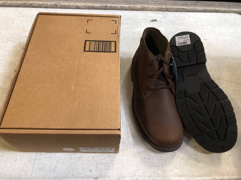 Photo 2 of Clarks Men's Morris Peak Waterproof Chukka Boot 9.5 Wide Brown Tumbled Leather