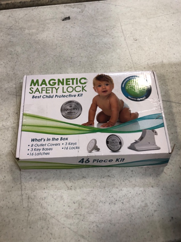 Photo 3 of Invisible Magnetic Cabinet Locks Child Safety Kit, Secure Kitchen & Bedroom Cabinets. Cupboards with Baby Proofing Cabinets Door & Drawer Locks for Kids & Toddlers. Keys & 3M Adhesive Straps. (16)