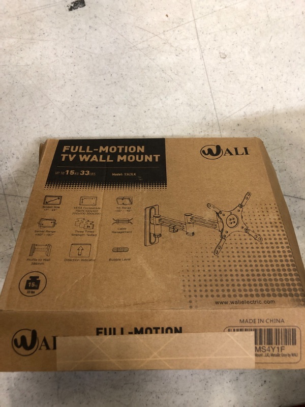Photo 1 of WALI RV TV Mount, Lockable TV Wall Mount for Camper Trailer Motor Home, Full Motion Anti-Vibration Arm for 13-43 inch LED, LCD Flat Screens and Monitors, up to 33lbs (1343LK)