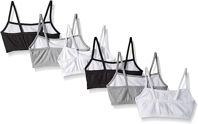 Photo 1 of Fruit of the Loom Women's Spaghetti Strap Cotton Pullover Sports Bra Value Pack SIZE 34
