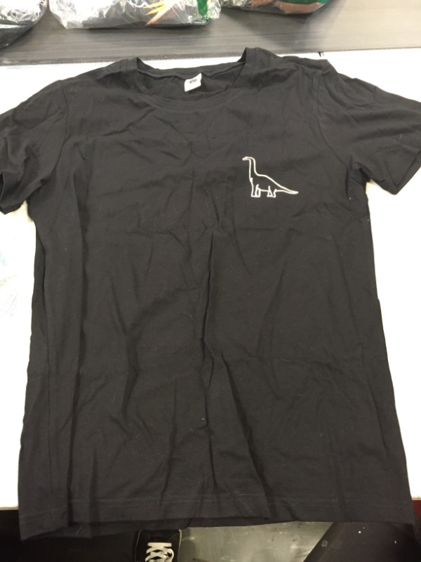 Photo 1 of DINOSAUR TEE- BLACK - SIZE- M