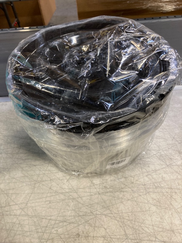 Photo 2 of 10 Inch Round Plastic Cake Carrier Box with 2-3 Layer High Dome, 20 Counts