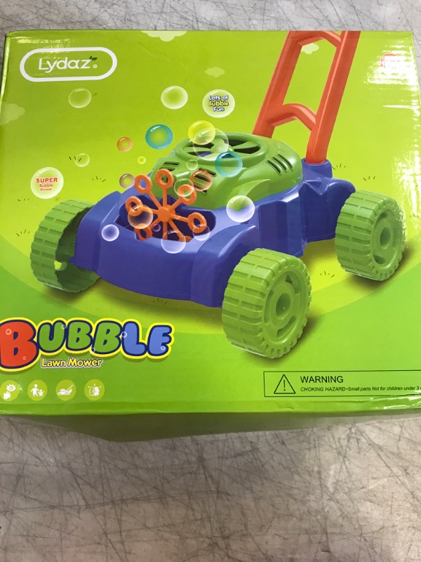 Photo 1 of Baby Bubble Lawn Mower - Green/Blue