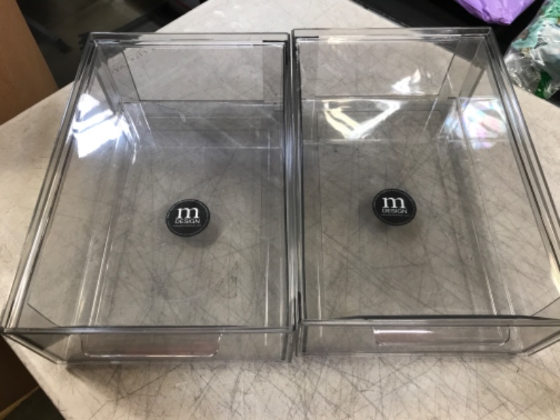 Photo 1 of 2pack M Design Acrylic Storage Containers