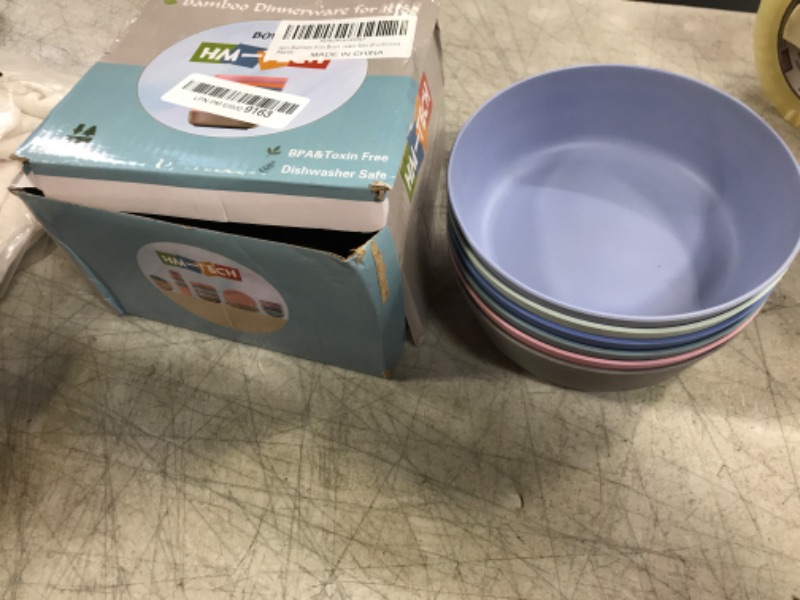 Photo 1 of 6pc Bamboo Kids Dinnerware Bowls