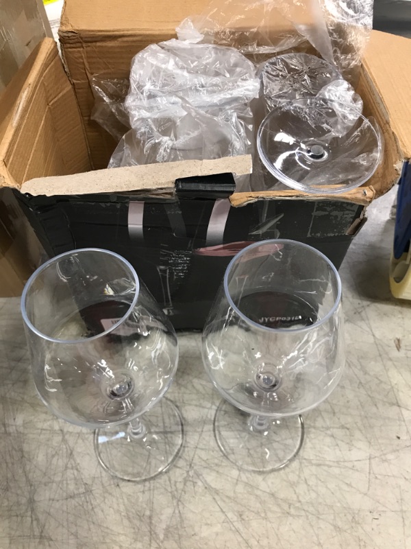 Photo 2 of 6pc Unbreakable Red Wine Glasses - 15oz