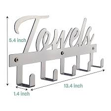 Photo 1 of Aesthetic Bathroom Towel Rack For Wall Mount - Space Saving And Easy To Install Towel Holder Hooks
