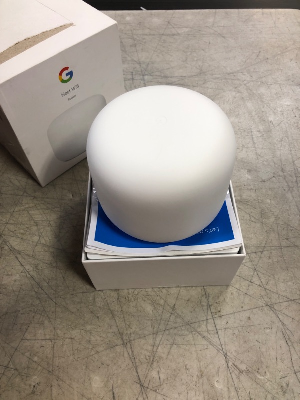 Photo 3 of Google Nest Wifi -  AC2200 - Mesh WiFi System -  Wifi Router - 2200 Sq Ft Coverage - 1 pack Router Only One Pack